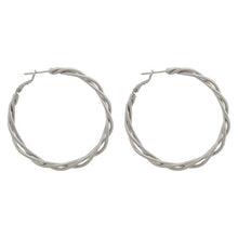 Load image into Gallery viewer, Large Braided Hoop Earring
