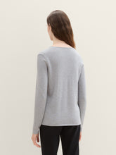 Load image into Gallery viewer, Tom Tailor Basic V-Neck Sweater in Nighttime Blue, Blackberry, Crimson or Silver Grey Melange
