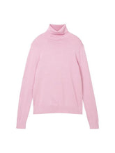 Load image into Gallery viewer, Tom Tailor Knit Basic Turtleneck Sweater in Sky Captain Blue, Powder Rose or Whisper White
