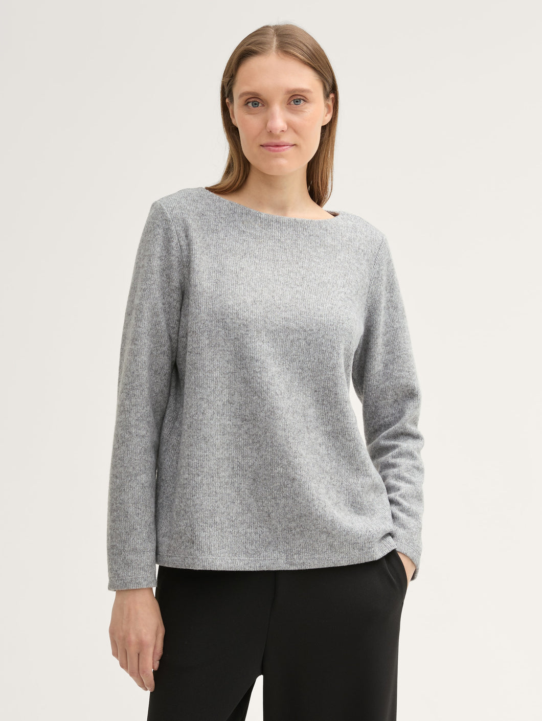 Tom Tailor Cosy Ribbed Sweater with Button Detail