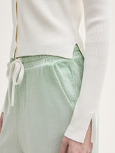 Load image into Gallery viewer, Tom Tailor Off White Knit Rib V-Neck Button Front Cardigan with Sleeve Slits
