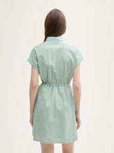 Load image into Gallery viewer, Tom Tailor White &amp; Green Stripe Dress
