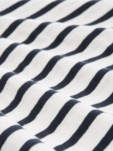 Load image into Gallery viewer, Tom Tailor V-Neck Striped Short Sleeve Cotton Tee in Off White/Navy or Off White/Green
