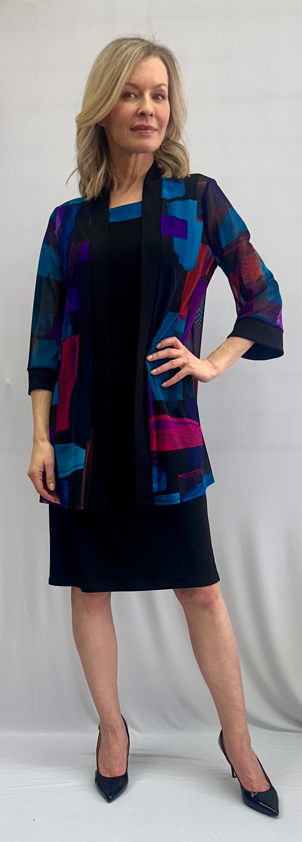 Soft Works Fuchsia & Turquoise Jacket