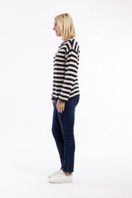 Load image into Gallery viewer, Orientique Striped Pullover Cotton Sweater
