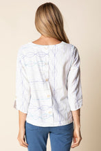Load image into Gallery viewer, Button Back Pullover Embroidered Shirt
