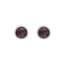 Load image into Gallery viewer, Rhodium Stud Earrings
