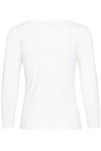 Load image into Gallery viewer, Part Two Emel Long Sleeve Cotton Blend T-Shirt in Bright White, Black or Claret Red Stripe
