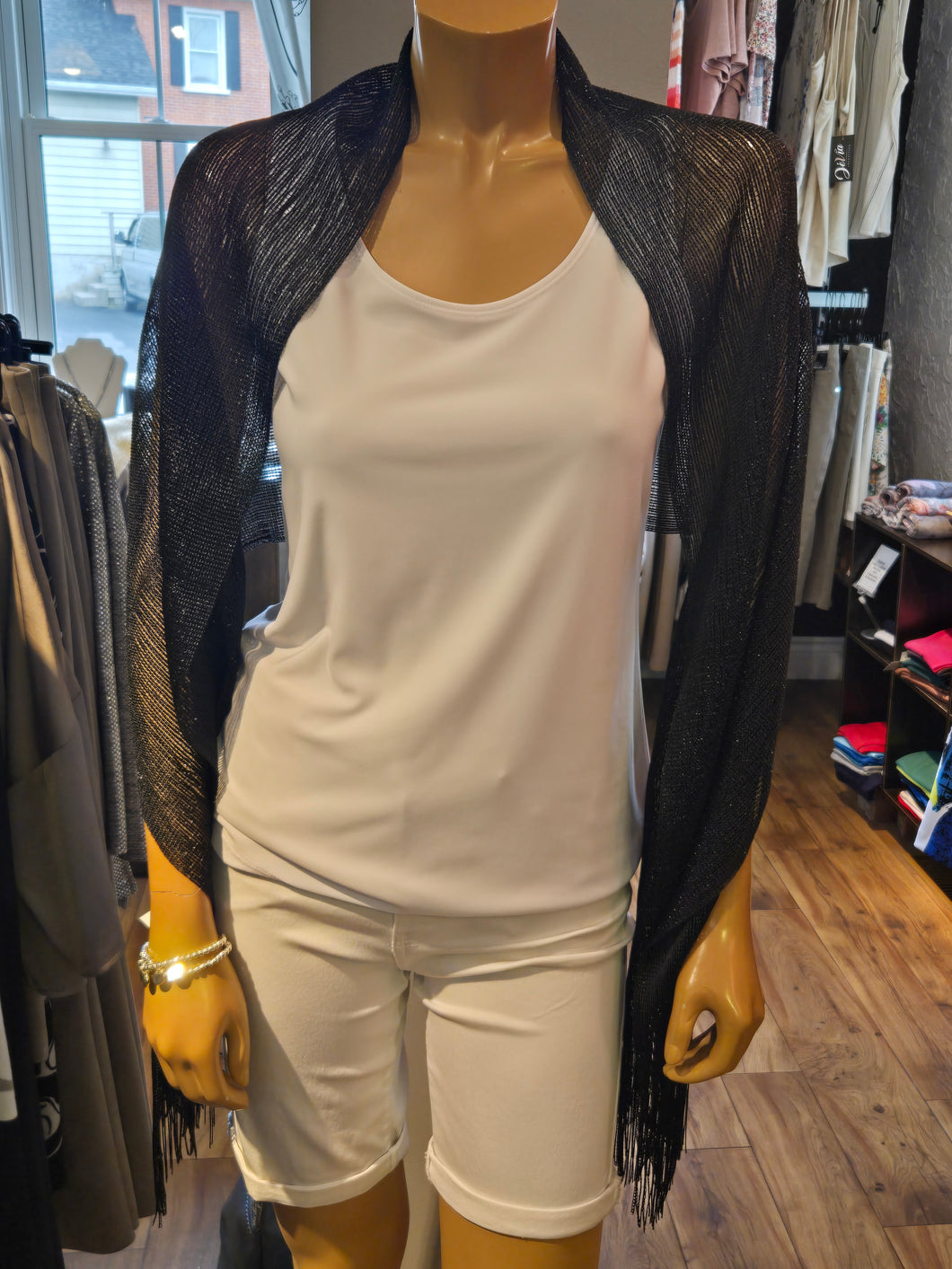 Sparkle Shawl/Wrap with Fringe in Various Colours