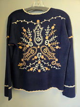 Load image into Gallery viewer, Charlie B Notched Neck Rib Embroidered Sweater
