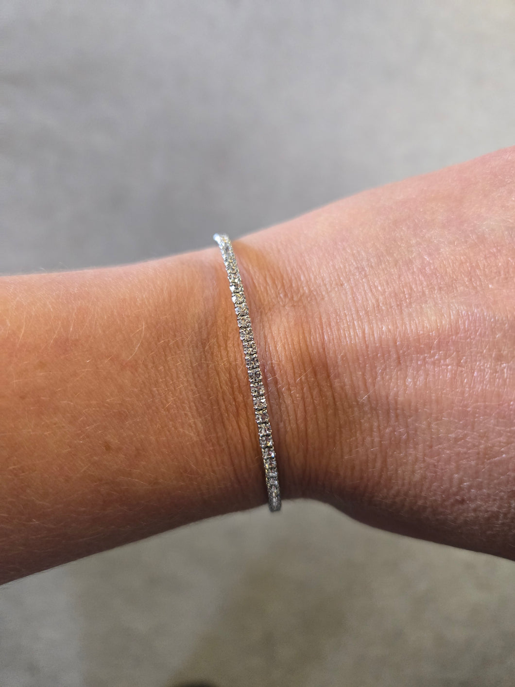 Merx Sofistica Rhodium Bangle Bracelet