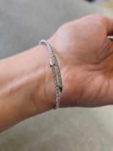Load image into Gallery viewer, Merx Sofistica Rhodium Bangle Bracelet
