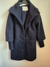 Load image into Gallery viewer, Tom Tailor Navy Blue Boucle Coat
