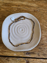 Load image into Gallery viewer, Semi Precious Stone 3mm Beaded Necklace - Tiger's Eye, Disposide, Multi Stone &amp; Metallic
