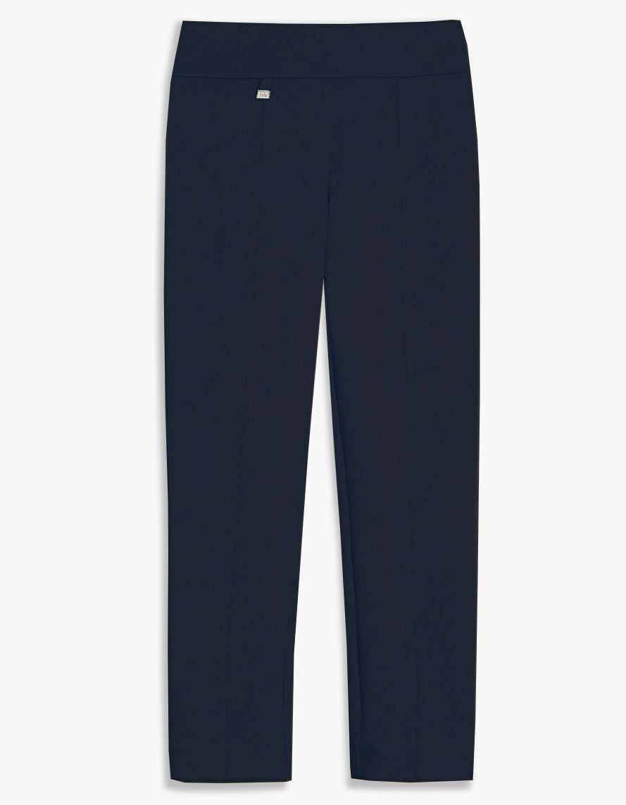 Lois Lindy Regular Waist Navy Pull On Straight Leg Pant