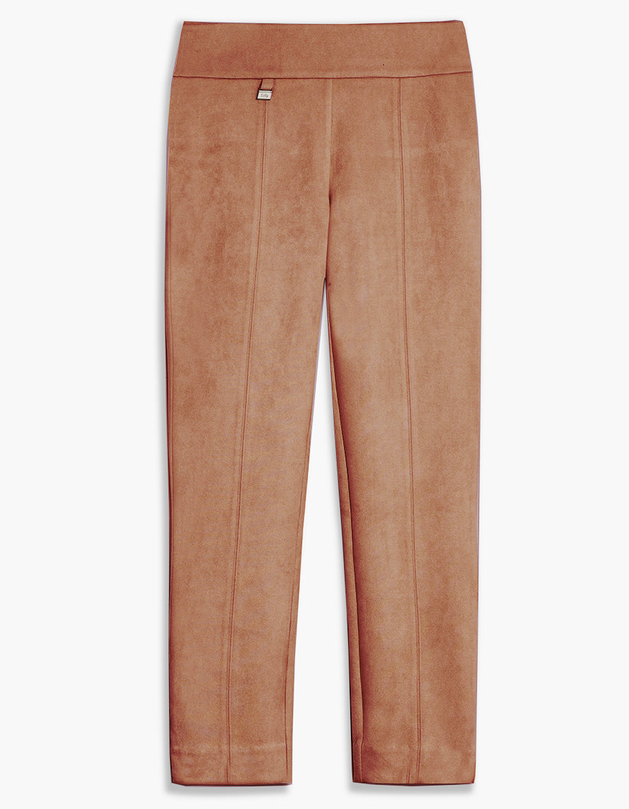 Lois Lindy Regular Waist Pull On Slim Leg Pant in Ochre or Shell