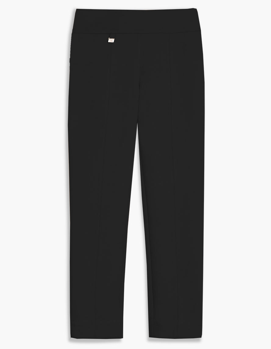 Lois Lindy Regular Waist Black Pull On Slim Leg Pant