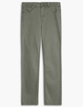 Load image into Gallery viewer, Lois Georgia Dusty Olive Mid High Waist Straight Leg Jeans
