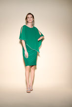 Load image into Gallery viewer, Joseph Ribkoff Short Layered Dress with Angled Cape Overlay
