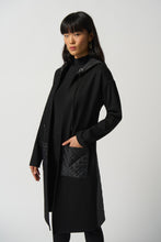 Load image into Gallery viewer, Joseph Ribkoff Black Quilted Hooded Jacket
