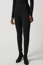 Load image into Gallery viewer, Joseph Ribkoff Black Ponte de Roma Slim Fit Pants
