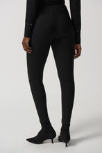 Load image into Gallery viewer, Joseph Ribkoff Black Ponte de Roma Slim Fit Pants
