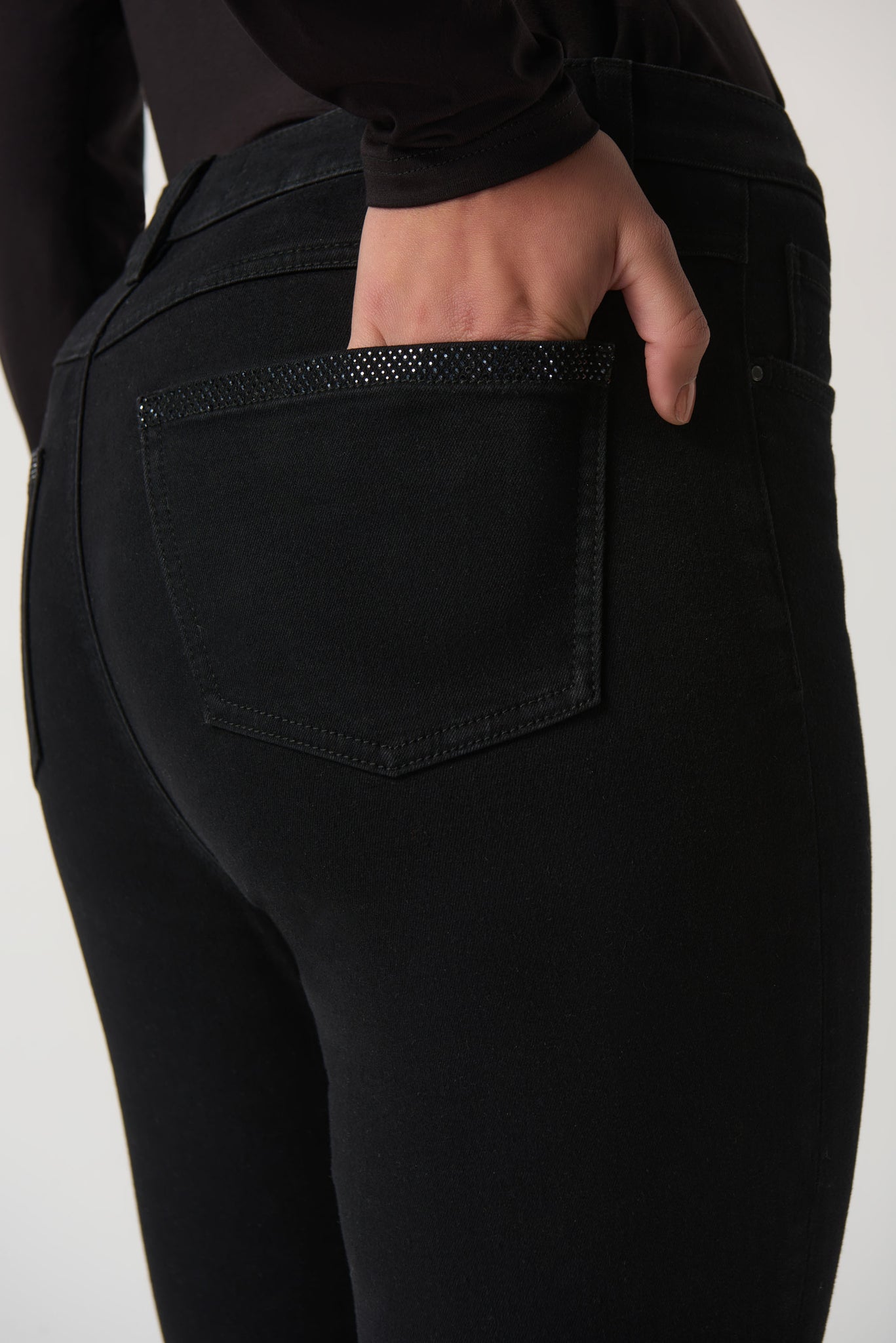 Joseph Ribkoff Black Classic Slim-Fit Denim Jeans – Style Boutique