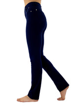 Load image into Gallery viewer, Marble 4-Way Stretch Slim Straight Leg Jeans in Navy or Charcoal
