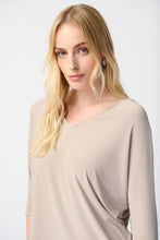 Load image into Gallery viewer, Joseph Ribkoff Dune Silky Knit Reversible Boxy Top
