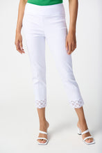 Load image into Gallery viewer, Joseph Ribkoff White Millennium Crop Pull-on Pants
