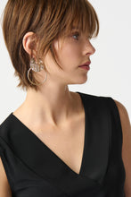 Load image into Gallery viewer, Joseph Ribkoff Silky Knit V-Neck Sleeveless Top in Black or Vanilla
