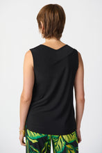 Load image into Gallery viewer, Joseph Ribkoff Silky Knit V-Neck Sleeveless Top in Black or Vanilla
