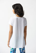 Load image into Gallery viewer, Joseph Ribkoff Short Sleeve V-Neck Silky Knit A-Line Top
