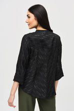 Load image into Gallery viewer, Joseph Ribkoff Black Woven Jacquard Swing Jacket
