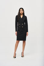 Load image into Gallery viewer, Joseph Ribkoff Black Scuba Crepe Blazer Dress
