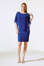 Load image into Gallery viewer, Joseph Ribkoff Royal Sapphire Novelty And Chiffon Layered Dress
