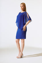 Load image into Gallery viewer, Joseph Ribkoff Royal Sapphire Novelty And Chiffon Layered Dress
