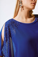 Load image into Gallery viewer, Joseph Ribkoff Royal Sapphire Novelty And Chiffon Layered Dress
