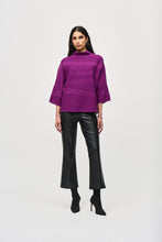 Load image into Gallery viewer, Joseph Ribkoff Empress Sweater Knit Mock Neck Boxy Top
