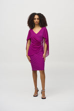 Load image into Gallery viewer, Joseph Ribkoff Empress Silky Knit and Chiffon Sheath Dress
