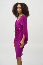 Load image into Gallery viewer, Joseph Ribkoff Empress Silky Knit and Chiffon Sheath Dress
