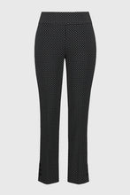 Load image into Gallery viewer, Joseph Ribkoff Black and White Jacquard Abstract Print Pull-On Pants
