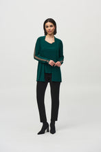 Load image into Gallery viewer, Joseph Ribkoff Absolute Green 2 Piece Tunic Silky Knit Cover-Up and Cami Set
