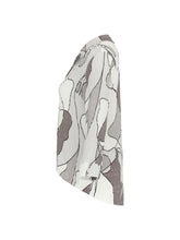 Load image into Gallery viewer, Dolcezza &quot;Neutral Balance&quot; Grey Multi 3/4 Sleeve Shirt
