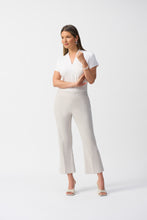 Load image into Gallery viewer, Joseph Ribkoff Grey White Geometric Jacquard Flared Pull-on Pants
