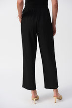 Load image into Gallery viewer, Joseph Ribkoff Black Seersucker Wide Leg Pull-On Pants
