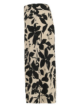 Load image into Gallery viewer, Dolcezza Black &amp; Taupe Linen Blend Long Wrap Style Skirt
