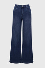 Load image into Gallery viewer, Joseph Ribkoff Denim Medium Blue Goldie Classic Wide-Leg Stretch Jeans
