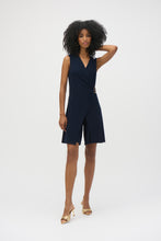 Load image into Gallery viewer, Joseph Ribkoff Midnight Blue Silky Knit Wide-Leg Sleeveless Jumpsuit
