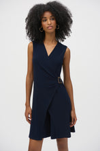 Load image into Gallery viewer, Joseph Ribkoff Midnight Blue Silky Knit Wide-Leg Sleeveless Jumpsuit
